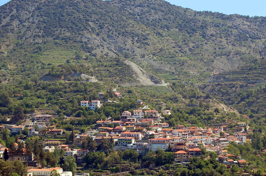 the view of Agros village