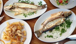 a fish tavern in Cyprus
