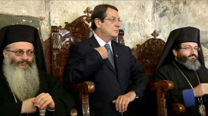 Президент Кипра С предствавителями церкви
