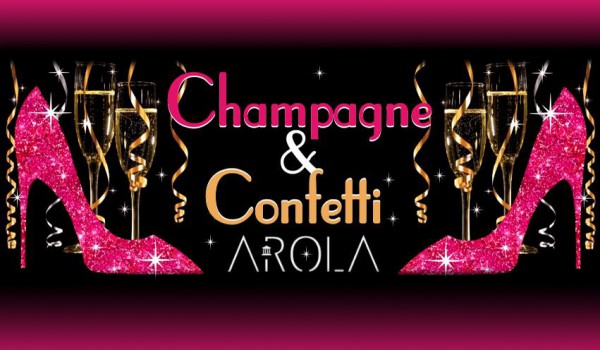 Шампанское и конфетти в Arola