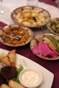 Вегетарианское мезе в ресторане Diwan