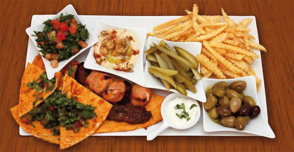 Ливанское мезе в ресторане Diwan