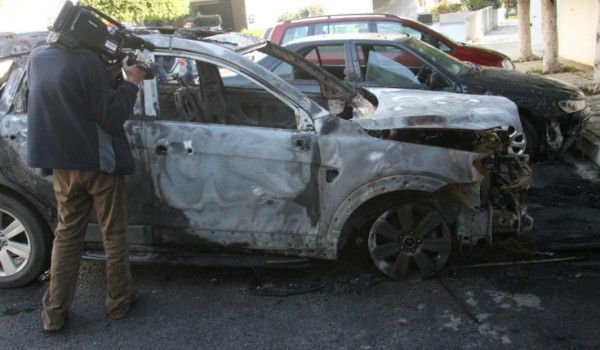Сгорел автомобиль главы Банка Кипра